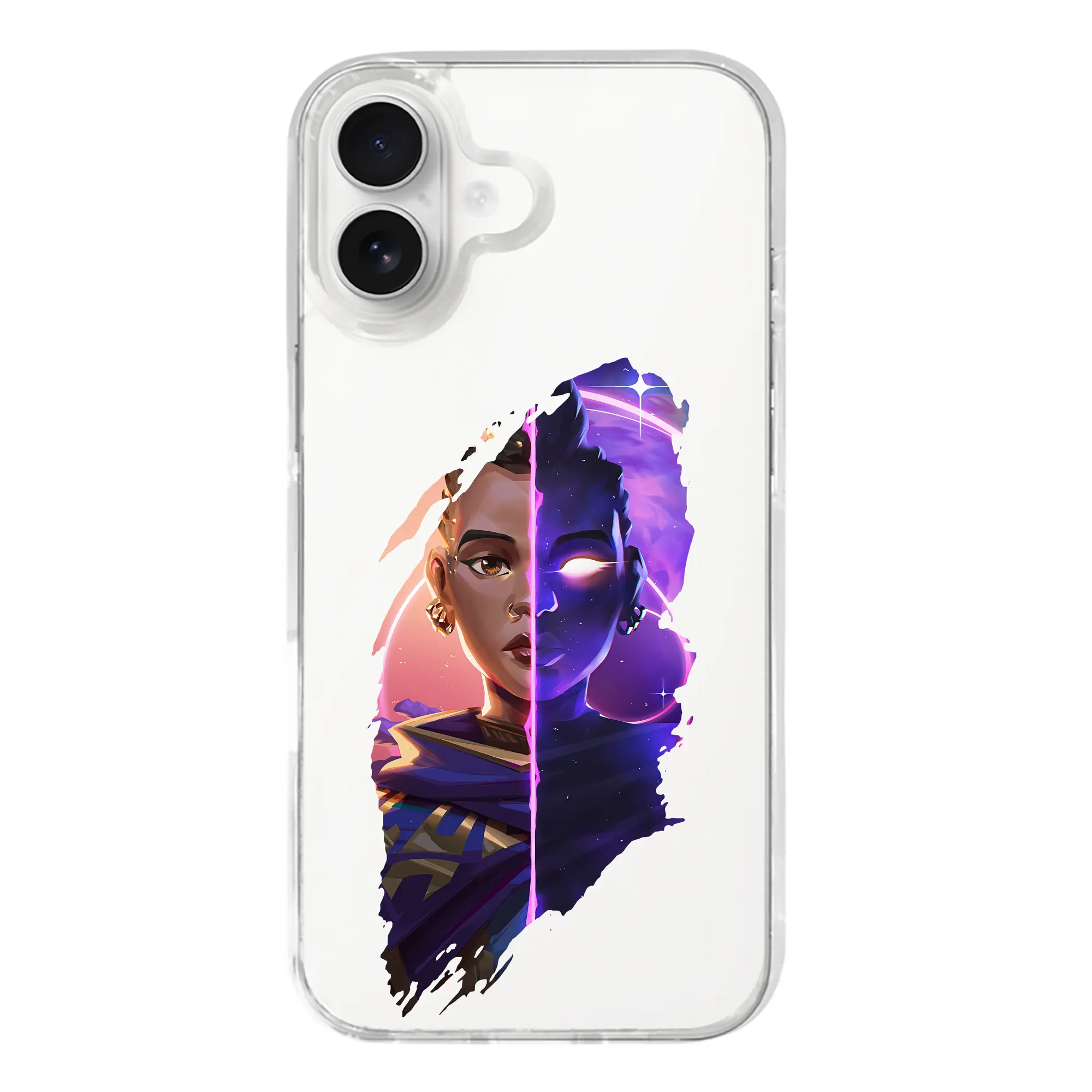 VALORANT グッズ,アストラ - iPhone 17シリーズ 透明スマホケース – 薄型・耐衝撃・精密フィット保護カバー